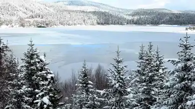 Abant Gölü Buz Tuttu!