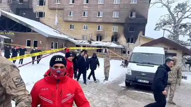 Başsavcı, Kartalkaya Oteli'nde Yangın İncelemesi Yaptı