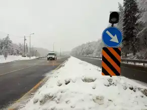 Bolu Dağı'nda Hafif Kar, Ulaşım Aksamadı