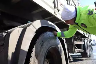 Dağ Yolu Kış Lastiği Denetimi Sıklaştırıldı