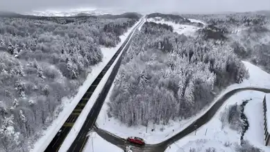 Bolu Dağı'nda Muhteşem Kış Manzarası