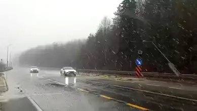 Bolu Dağı'nda Kar Yağışı! Trafikte Dikkat!