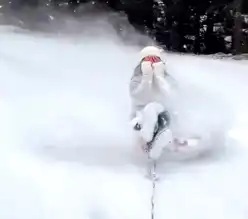 Bolu'da Şambrelle Heyecan Dolu Kayma