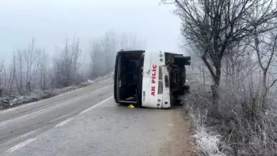 Bolu'da İşçi Servisi Kazası: 9 Yaralı