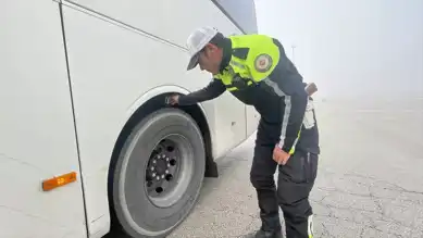 Kış Lastiği Denetimi Başladı: Şehirlerarası Araçlar Kontrol Edildi