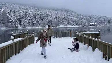Bolu'da Kış Masalı:  Gölcük'ün Beyaz Güzelliği