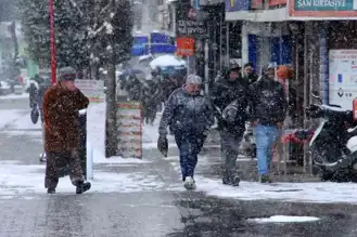 Bolu'da Kar Yağışı Devam Ediyor, Kent Beyaza Büründü!