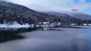 Bolu'nun Karlı Cennet: Gölcük Tabiat Parkı'nın Büyülü Görüntüleri