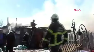 Bolu'da Ahır ve Samanlık Yandı, 3 Büyükbaş Öldü