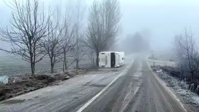 Bolu'da Servis Kazası: 1 Ölü, 9 Yaralı