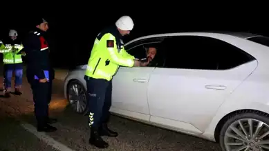 Bolu'da Abant Yolu Trafik Denetimi