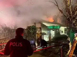 Bolu'da Ev ve Ahır Yandı, 4 Hayvan Telef Oldu