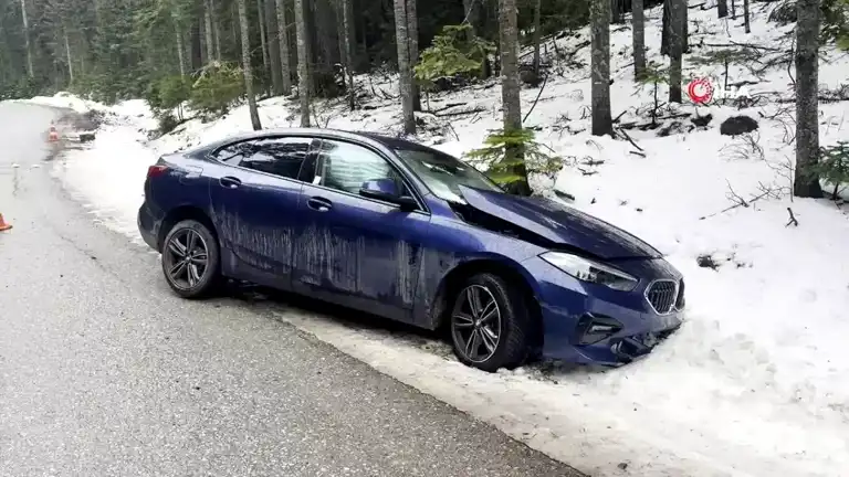 Bolu Kartalkaya'da Lüks Otomobil Kazası!