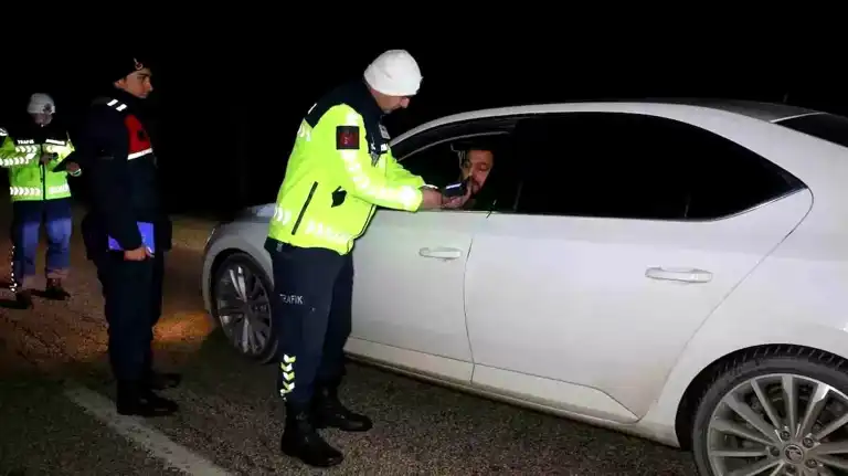 Bolu'da Abant Yolu Trafik Denetimi