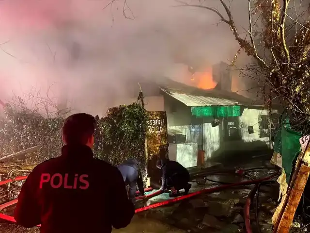 Bolu'da Ev ve Ahır Yandı, 4 Hayvan Telef Oldu